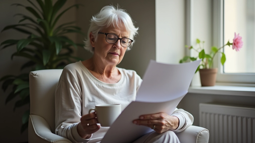 Adult child learning about caregiving strategies and resources